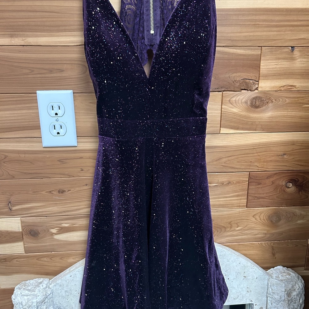 Emerald Sundae Glittering Purple Dress